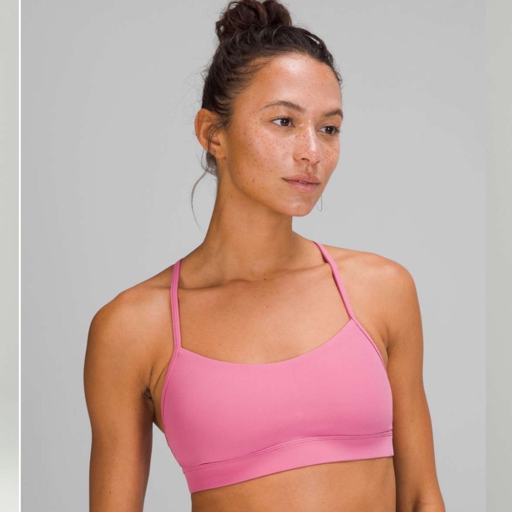 Lululemon Flow Y Nulu Bra *Light Support, A–C Cups Pink Blossom size 10